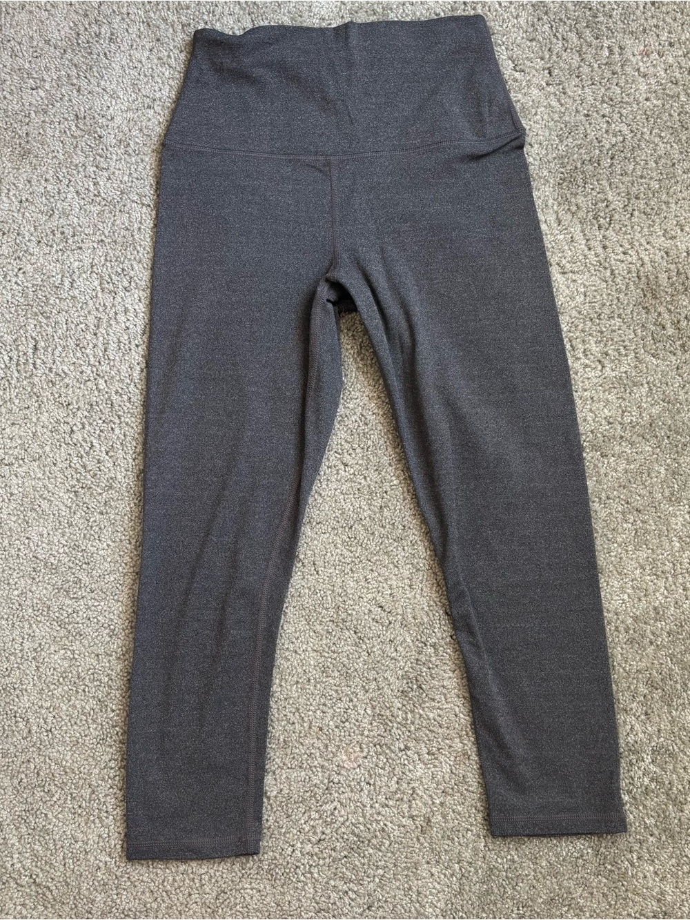 Makers Mark Gray Capri Leggings Medium High Waist